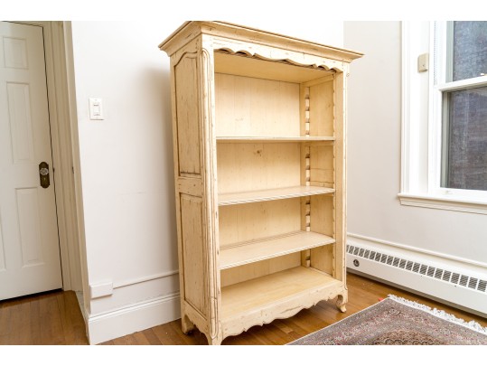 Vintage French Country Style Painted Bookcase