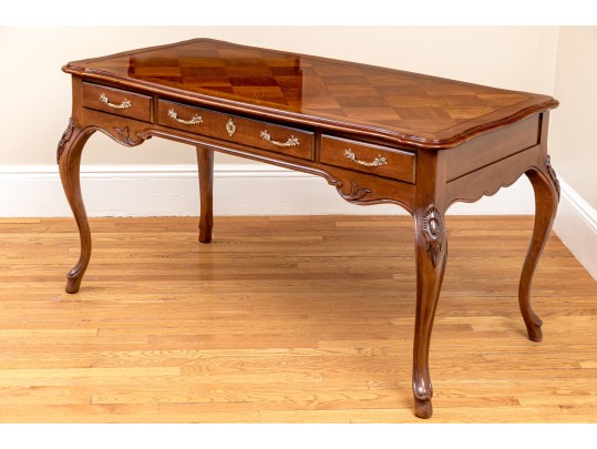 Century Furniture Marquetry Louis XV Style Desk