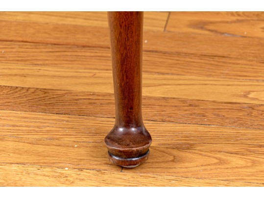 Quality Carved Mahogany Queen Anne Style Armchair