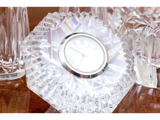 Collection Of Seven Waterford Cut Crystal Items 