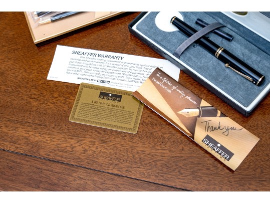 Collection Of Sheaffer Pens With Cases