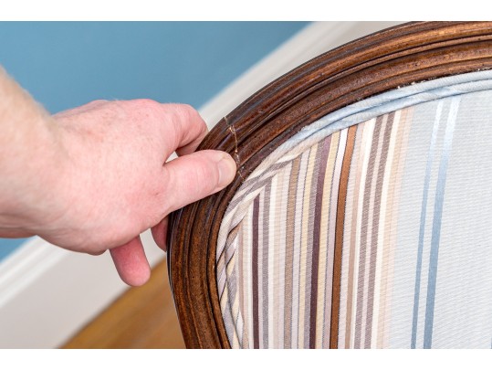 Century Chair Co. Carved Fruitwood Bergere