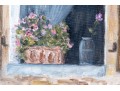 R. M. Rosina Signed Oil On Board, View Of A Window, 1996