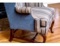 Quality Mahogany Queen Anne Style Wingback Chair