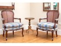 Pair Of Carved And Caned Louis XV Style Fauteuils