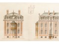 Set Of Three Architectural Lithographs In Color