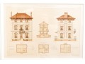 Set Of Three Architectural Lithographs In Color