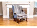Quality Mahogany Queen Anne Style Wingback Chair