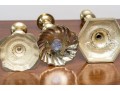 Assembled Lot Of Five Brass Candlesticks