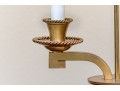 Brass Two Light Bouillotte Lamp