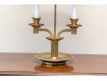 Brass Two Light Bouillotte Lamp
