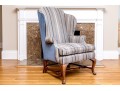 Quality Mahogany Queen Anne Style Wingback Chair