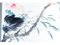 Set Of Two Japanese Paintings On Paper, Bird On Branches