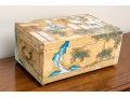 Chinese Canvas Wrapped And Painted Diminutive Trunk