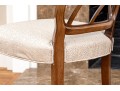 Set Of Six Custom Upholstered Hepplewhite Style Dining Chairs