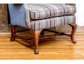 Quality Mahogany Queen Anne Style Wingback Chair