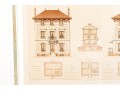 Set Of Three Architectural Lithographs In Color