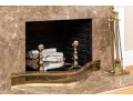Collection Of Brass And Iron Fire Fire Place Items