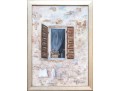 R. M. Rosina Signed Oil On Board, View Of A Window, 1996