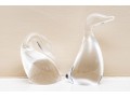 Two Steuben Crystal Water Birds