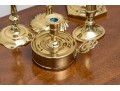 Assembled Lot Of Five Brass Candlesticks