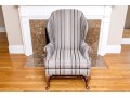 Quality Mahogany Queen Anne Style Wingback Chair