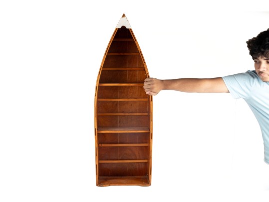 Boat-Form Wall Mounted Shelf