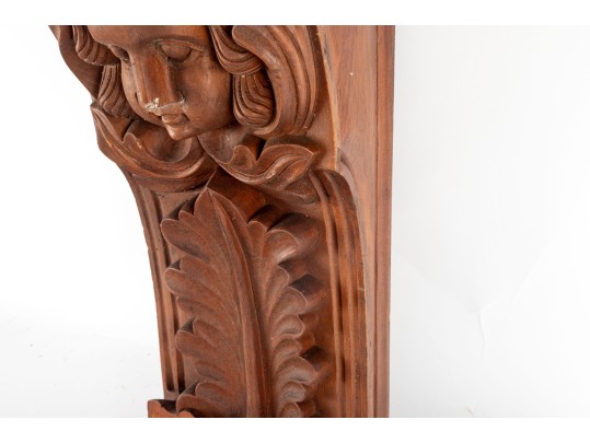 Neoclassical Carved Wood Corbel