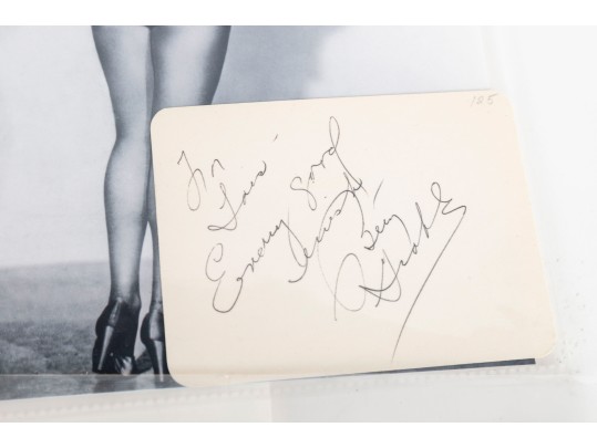 Collection Of Photographs, Some Autographed Incl. Raquel Welch, Kim Novak, Betty Grable, And More