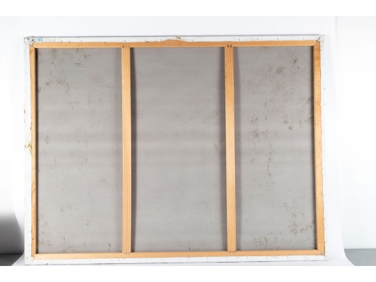 Oil On Canvas Tuscan Village Painting — Signed