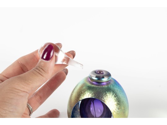 Two Signed Art Glass Weights