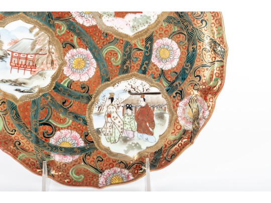 Decorative Hand-Painted Nippon Ceramic Plate