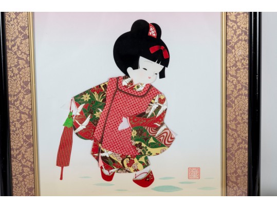 Geisha Girl Oshie Textile Art