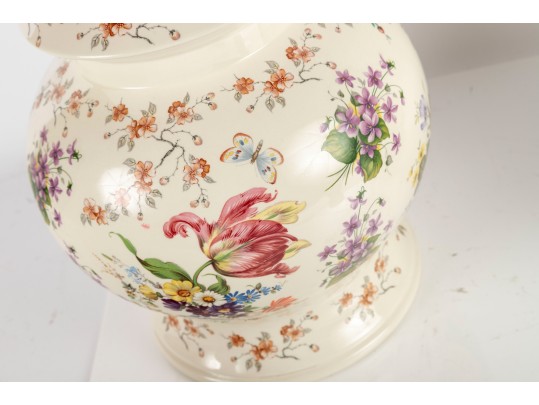 Trio Of Compatible Lidded Baluster Ginger Jars