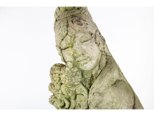 Stylized Geisha Concete Statue