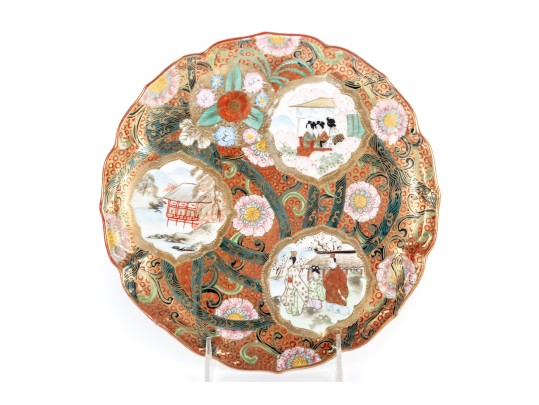 Decorative Hand-Painted Nippon Ceramic Plate