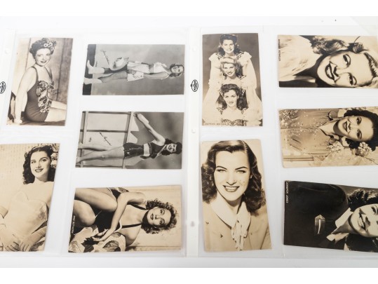 Collection Of Vintage Photographic Cards Of Actresses