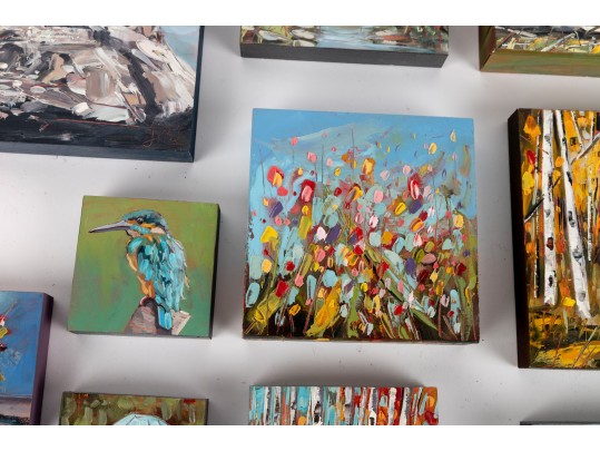 Leitner Studios Miniature Oil On Board Paintings