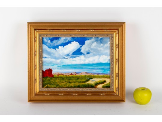 Untitled Southwestern Landscape – Oil On Board