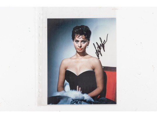 Signed Photograph Of Sophia Loren