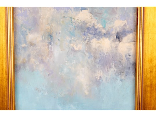 Unsigned Contemporary Oil On Board Landscape