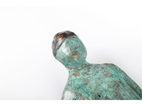 Duo Of Painted Swimmer Figures