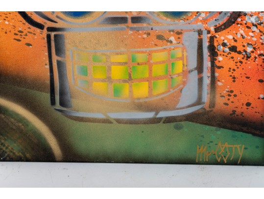 MR. COTY Rattlecan Art On Canvas — Bender (Futurama)