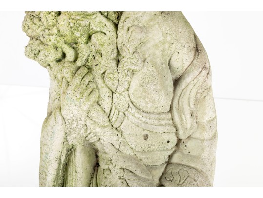 Stylized Geisha Concete Statue