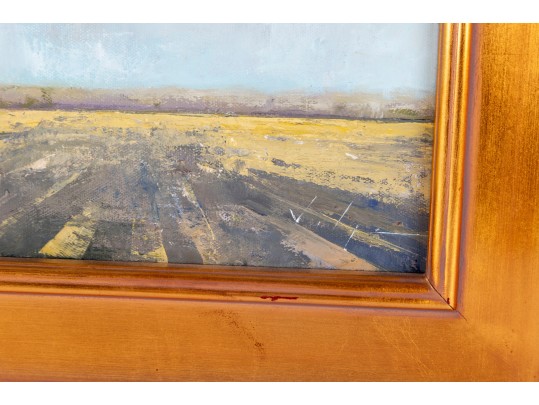 Unsigned Contemporary Oil On Board Landscape