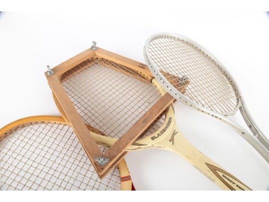 Collection Of Three Vintage Wooden/Metal Tennis Rackets