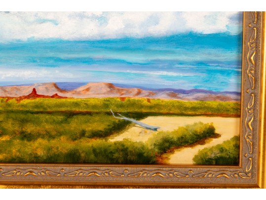 Untitled Southwestern Landscape – Oil On Board