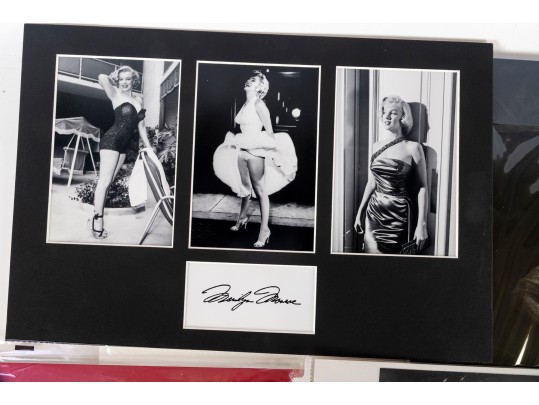 Photographs With Autographs Incl. Marilyn Monroe, Ursula Thiess, Ava Gardner, And More