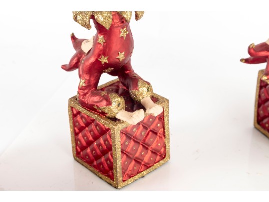 Trio Of Handstanding Acrobat Figurines