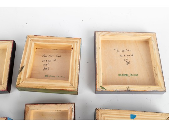 Leitner Studios Miniature Oil On Board Paintings